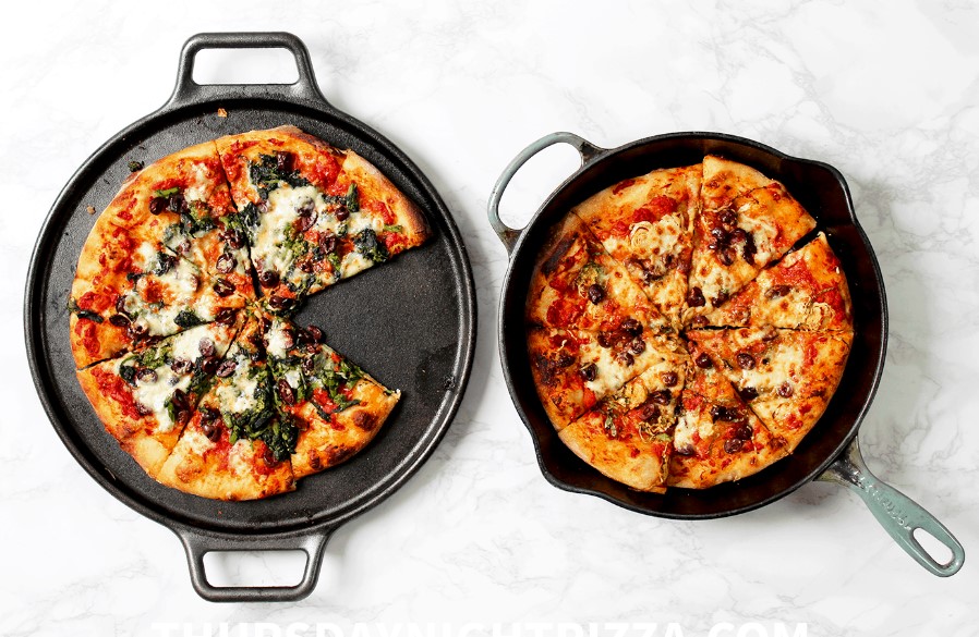cooking pizza on rack vs pan